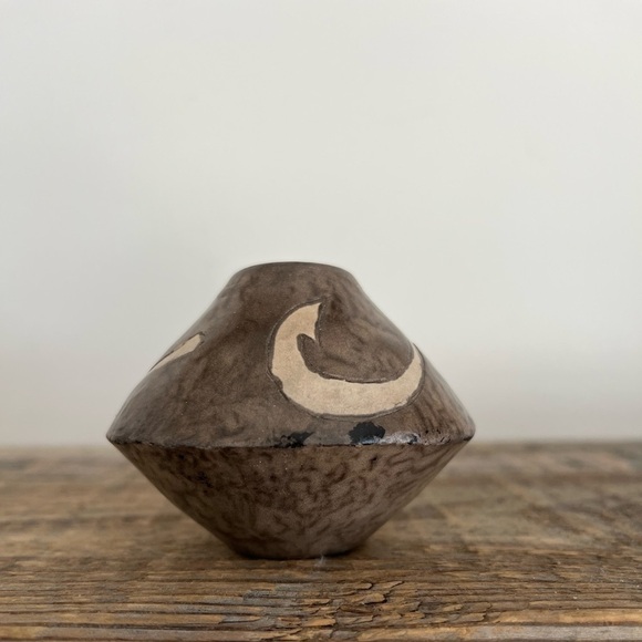 OOAK pottery bud vase ink well - Picture 1 of 6